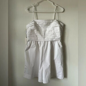 Babaton Abacus Poplin  White Romper